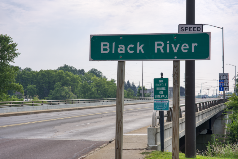 Black River Town Sign