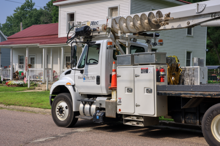 Black River Falls Municipal Utilities Truck